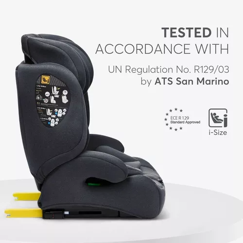 купить Автокресло Kikka Boo 31002140009 i-Bronn Black i-Size, 76-150 cm в Кишинёве 
