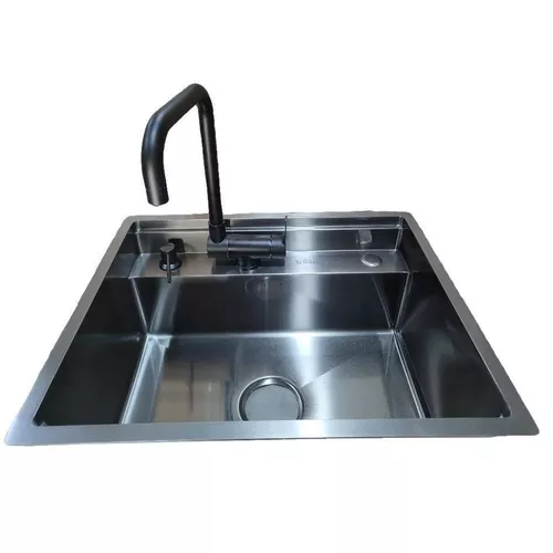 купить Мойка кухонная Backer Hide 600-45074 Nano Black в Кишинёве 