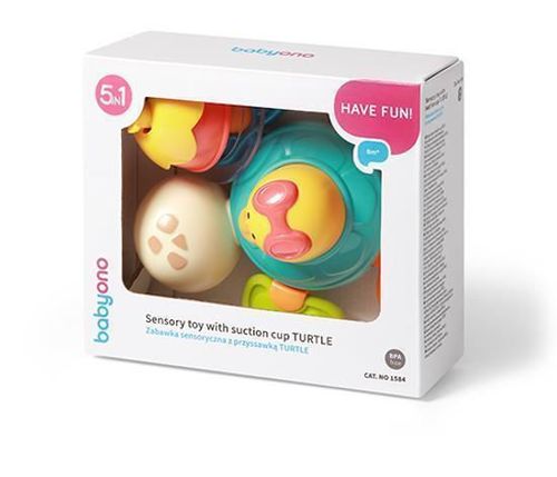 купить Игрушка для купания BabyOno 1584 Jucarie senzoriala cu ventuza TURTLE в Кишинёве 