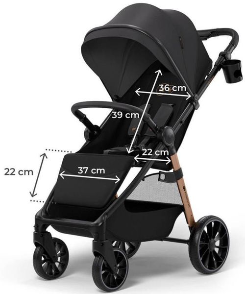 cumpără Сărucior pentru copii KinderKraft Grande 2 Midnight Black (KSGRAN02BLK0000) în Chișinău 