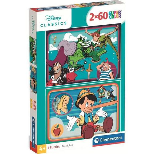 купить Пазл Clementoni Puzzle 2x60 WD Classic 2025 (24823) в Кишинёве 