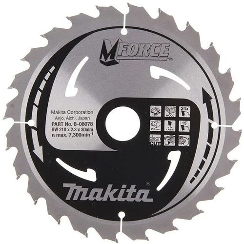 cumpără Disc de tăiere Makita B-08078 Disc ferastrau circ mforce 210X30X24TH lemn în Chișinău 