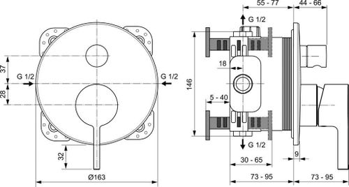cumpără Baterie pentru cadă Ideal Standard Atelier JOY Brushed Gold A7383A2 în Chișinău 