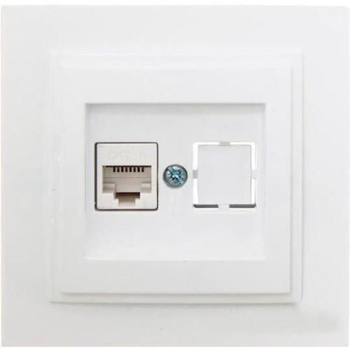 cumpără Priză electrică Mono Electric Priza de date 1*RJ45 CAT6 alb Despina în Chișinău 