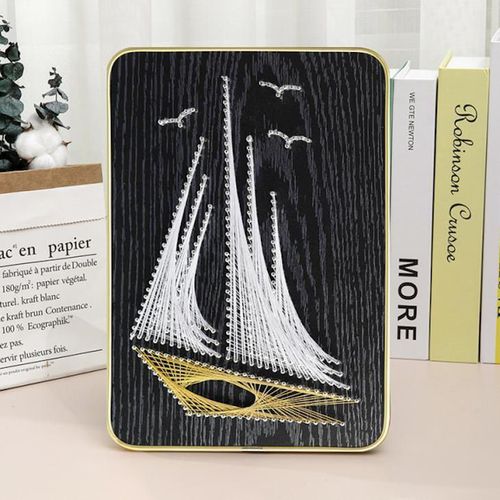 cumpără Set de creație New World DHACE28044 Set String Art 21x30 Corabie cu panze albe în Chișinău 