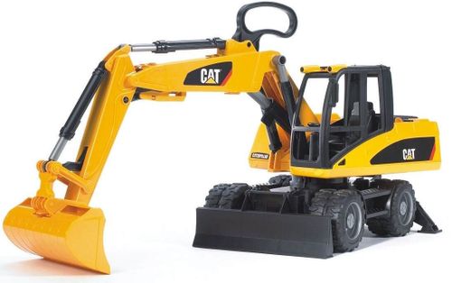 купить Машина Bruder 2445 Колесный экскаватор Caterpillar CAT, 42269 в Кишинёве 