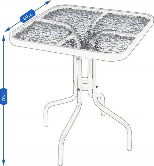cumpără Set mobilier de grădină Jumi 2 fotolii Fiesta + masa sticla (967977-OM) în Chișinău 