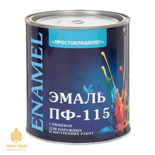 Краска Простокрашено черный 2.7 кг,  Эмали ПФ-115 
