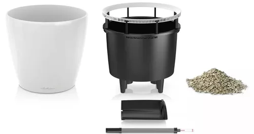 купить Цветочный горшок Lechuza Classico Premium 43 LS, Charcoal в Кишинёве 