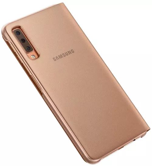 cumpără Husă pentru smartphone Samsung EF-WA750 Wallet Cover, Gold în Chișinău 