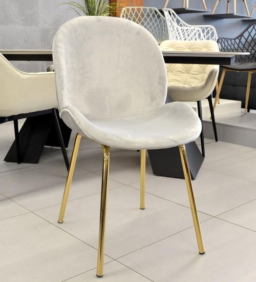 cumpără Scaun Deco Roxy Grey+Golden Leg HLR-14 în Chișinău 