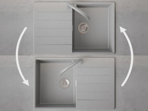 купить Мойка кухонная Primagran Copenhagen 780-50 Top Grey + accesorii 500x780 MKHKS в Кишинёве 