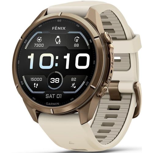 cumpără Ceas inteligent Garmin Fenix 9 Pro 43mm, GoldTi w/Crm/FrGry band (010-04335-26) în Chișinău 
