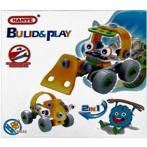 cumpără Set de construcție Promstore 00643 Конструктор Hanye 2в1 трактор-машина 15x15x8cm în Chișinău 