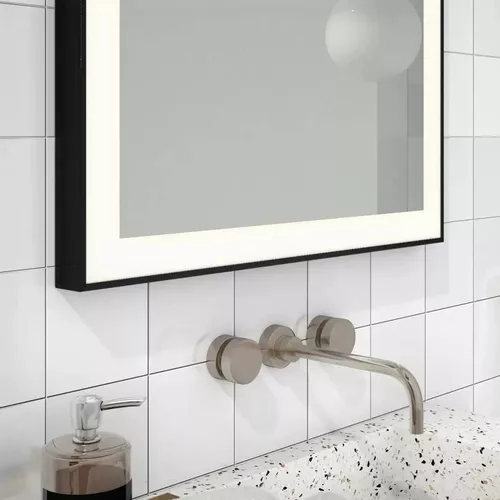 купить Зеркало для ванной Dubiel Vitrum LOGAN Black 80x100 LED в Кишинёве 