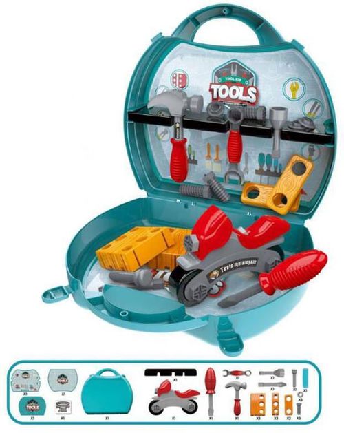 cumpără Complex de joacă pentru copii Essa 8021B Trusă de scule pentru copii, în valiză (27 piese) în Chișinău 