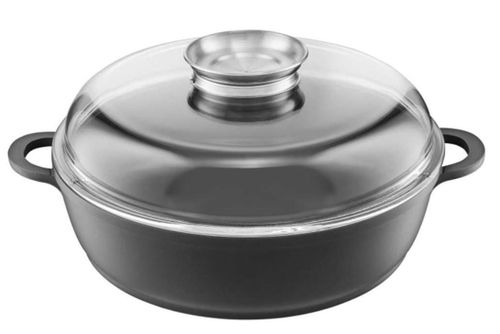 cumpără Cratiță Ambition 84106 Taurus, 28cm, Aroma Knob, Cast Aluminium, Heat-Resistant Glass în Chișinău 