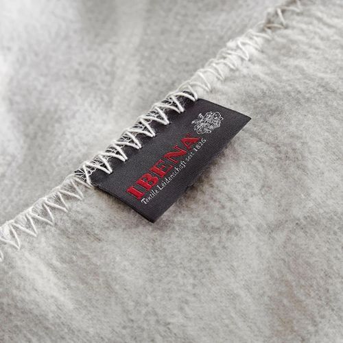 cumpără Textile de casă Ibena 1801/800 Jacquard Baumwolldecke Kula mith GOTS Zertifikat Grey/white în Chișinău 