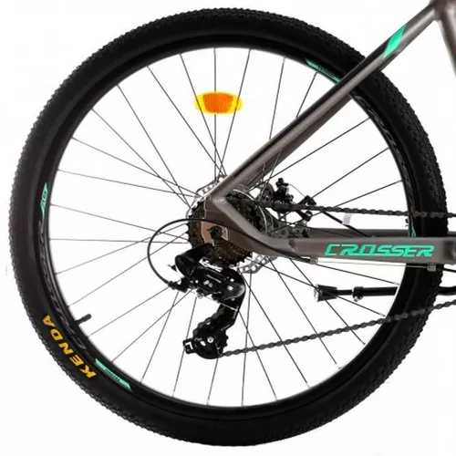 купить Велосипед Crosser SOLO 29" 21 21S Shimano+Logan Hidraulic/29" 075-C-21 Grey/Green N1-R7 в Кишинёве 