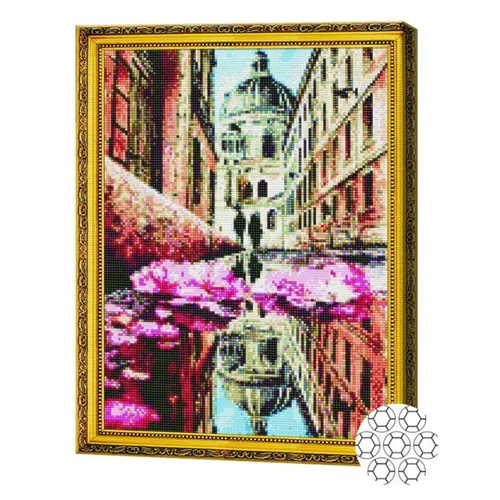купить Картина по номерам Art Gallery GA79163 Mozaic cu diamante 40x50cm Reflectia orasului в Кишинёве 