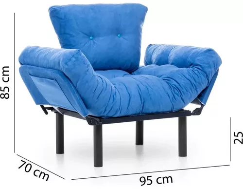 cumpără Fotoliu Trendy Nitta Single-Albastru în Chișinău 
