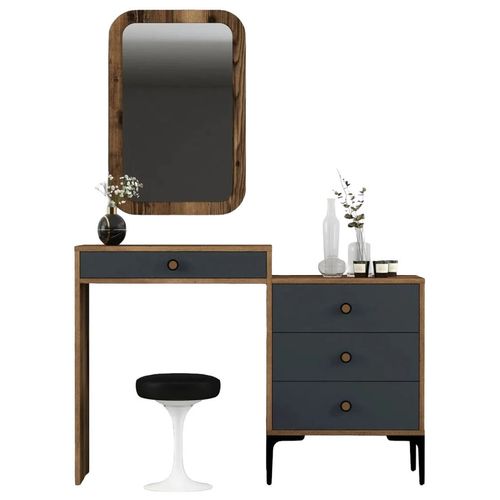 купить Туалетный столик Trendy Lizbon 543-Nuc, Antracit 124x84x40cm в Кишинёве 