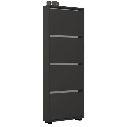 cumpără Raft pentru încălțăminte Mobildor-Lux Leo Slim 60x16x164H cm Anthracite în Chișinău 