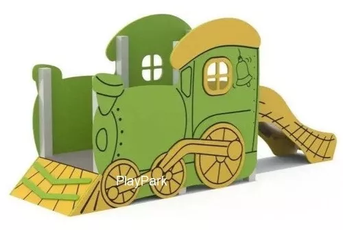 купить Детская площадка PlayPark 1254 Поезд с горкой ДС-54 в Кишинёве 