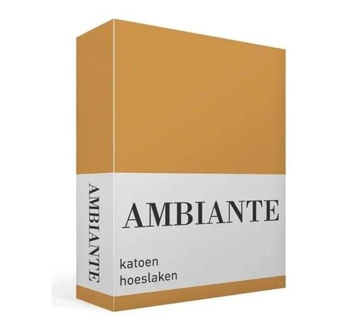 cumpără Lenjerie de pat Ambiante Collection 223133 Cotton Uni HL 90x200 Ochre în Chișinău 