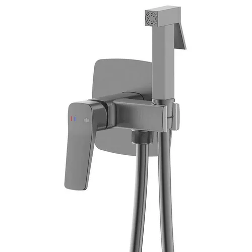 купить Смеситель для биде kfa armatura Malaga встраиваемый в стену, PVD оружейная сталь (124010) в Кишинёве 