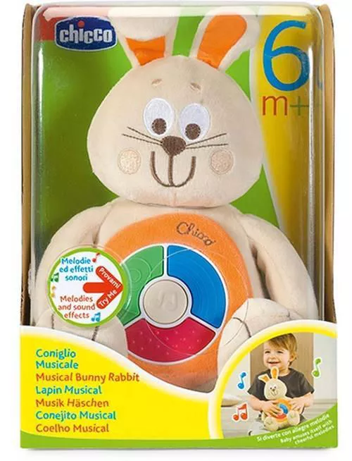 купить Мягкая игрушка Chicco 60011.00 Кролик музыкальный Bunny в Кишинёве 