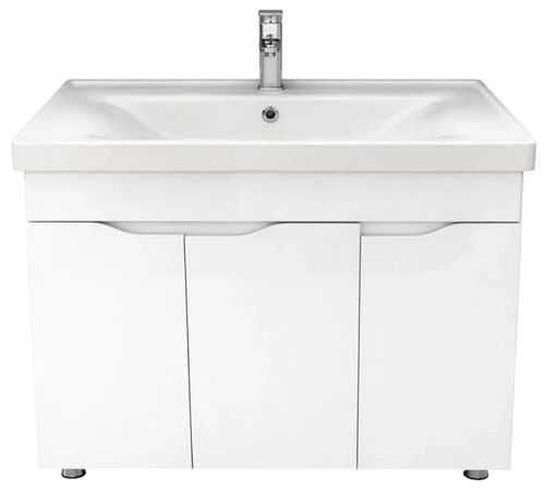 cumpără Dulap pentru lavoar Mashtab 12009 Sava Dp.Print cu 3 Uși 100cm Alb în Chișinău 