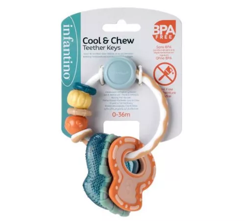 cumpără Iinel dentiție Infantino 316823 Cool&Chew Teether Keys în Chișinău 