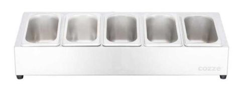 купить Оборудование кухонное профессиональное Cozze 90325 statie topping Topping Station 5 Compartimente в Кишинёве 