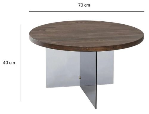 cumpără Măsuţă cafea Trendy Serenity, Nuc, Gri inchis în Chișinău 