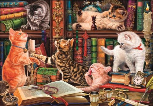 cumpără Puzzle Clementoni Puzzle 1000 Curious whiskers 2026 (37107) în Chișinău 