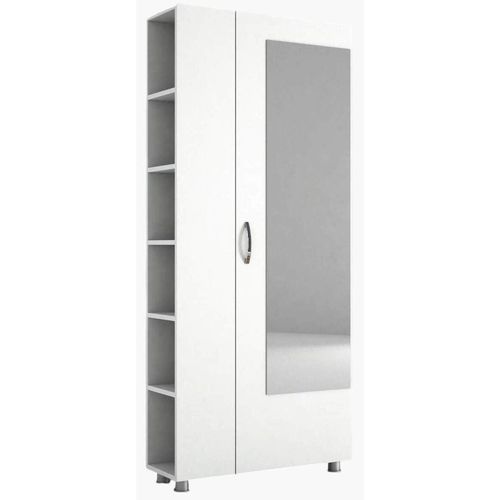 cumpără Mobilă pentru antreu Trendy Meyra, Alb, 80x185x29cm (GTR005913) în Chișinău 