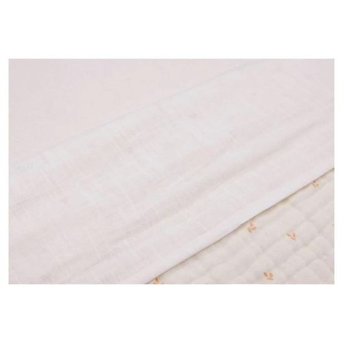 купить Детское постельное белье Jollein 008-524-68016 Cearsaf pentru patut Slub Ivory, 120x150cm в Кишинёве 