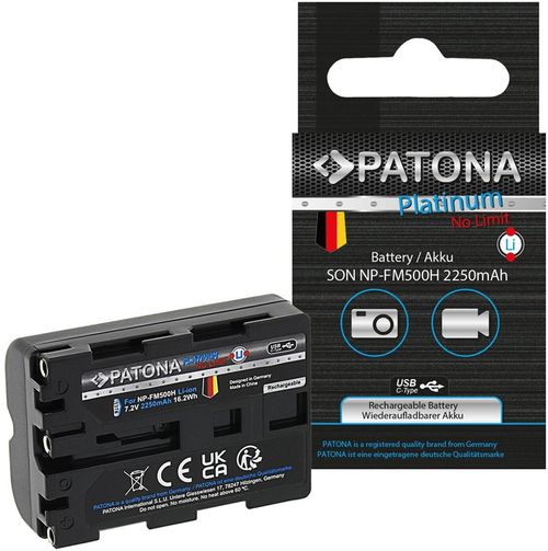 купить Аккумулятор для фото-видео Patona 1374, battery with USB-C Input f. Sony NP-FM500H в Кишинёве 