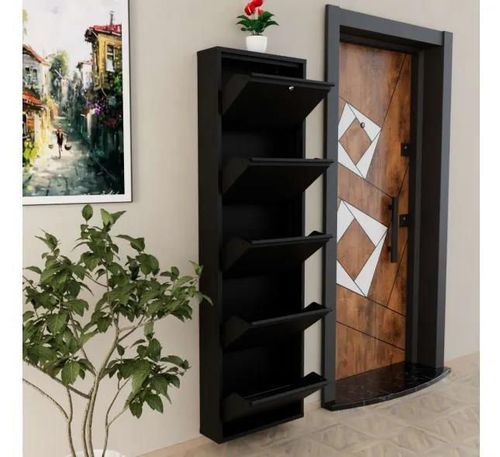 купить Полка для обуви Trendy Locking 5 Piece Metal-Black, 50x169x15cm в Кишинёве 