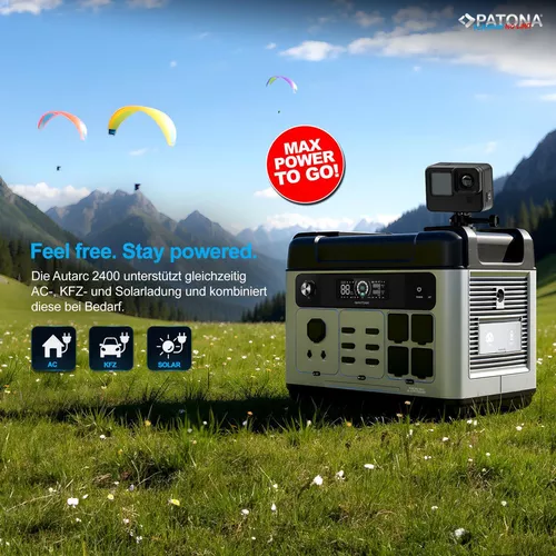 cumpără Stație de alimentare electrică portabilă Patona Autarc 2400 + 200W (200W) Solar panel în Chișinău 