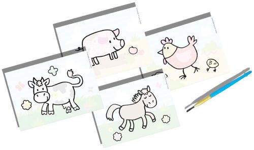 купить Набор для творчества Ses Creative 14455 Водная разукрашка Farm animals в Кишинёве 