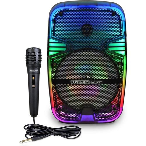 купить Колонка портативная Bluetooth Bontempi 491060 Беспроводная колонка с микрофоном и подсветкой в Кишинёве 