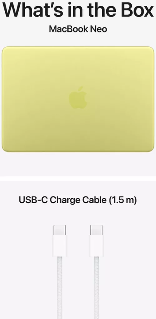 купить Ноутбук Apple MacBook Neo 13" A18 Pro 6c/5g 8/256GB Citrus MHFD4 в Кишинёве 