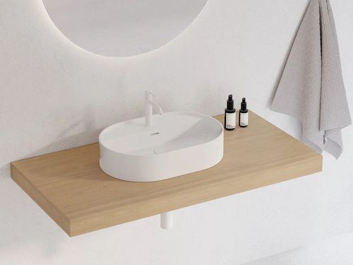 купить Раковина Ravak Ceramic Slim Shelf 550 O 55x40x12cm White XJX01155003 в Кишинёве 