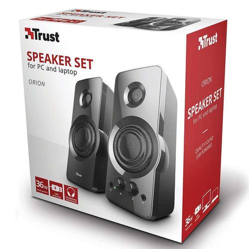 купить Колонки Active Speakers Trust Orion 2.0 Speaker Set, 36W, USB-powered, Black в Кишинёве 