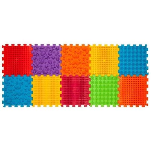 купить Коврик игровой Ortek 12782 Коврик-пазл ортопедический -массажный Набор 10 эл. Жесткий в Кишинёве 