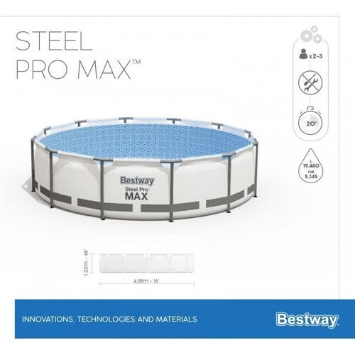 cumpără Piscină cu cadru Bestway 5612Z Steel Pro Max 488x122cm în Chișinău 