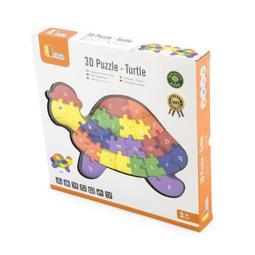 купить Головоломка Viga 55250 Puzzle 3D din lemn Broasca țestoasă в Кишинёве 