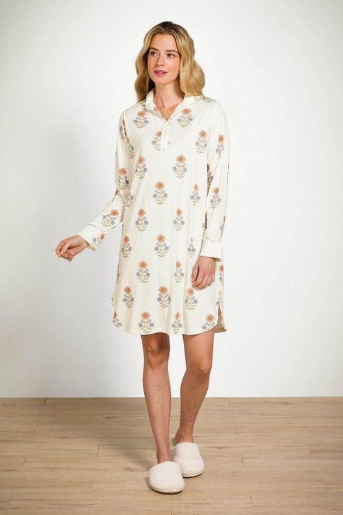 купить Домашний текстиль Pip Studio 51.503.687 Daaltje Long Sleeve Nightdress Tanaka White XL White в Кишинёве 